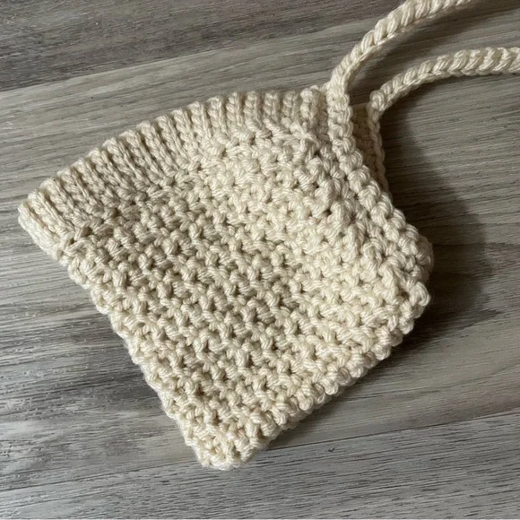 Cream Crochet Baby Bonnet - Picture 4 of 5